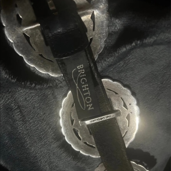 Brighton 1993 Genuine Leather Concho Belt SMALL - Picture 3 of 3